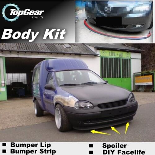 Bumper Lip Deflector Lips For Fiat Doblo / Panorama / Pyongwha Ppeokkugi / Pratico Front Spoiler Skirt Tuning / Body Kit / Strip