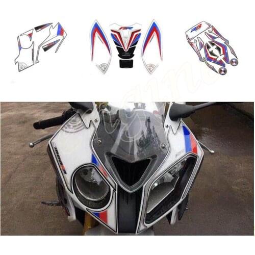 For BMW S1000RR S1000R R S 1000 RR 2012-2014 Motorcycle front and rear digital flow patch 3D gel protection patch