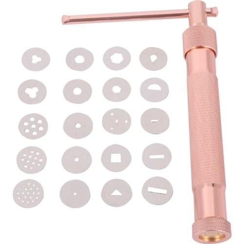 Best DIY Craft Pottery Clay Extruder Fondant Cake Slime Pastry Modeling Tool 20Pcs Durable Roaster Sculpture Mold