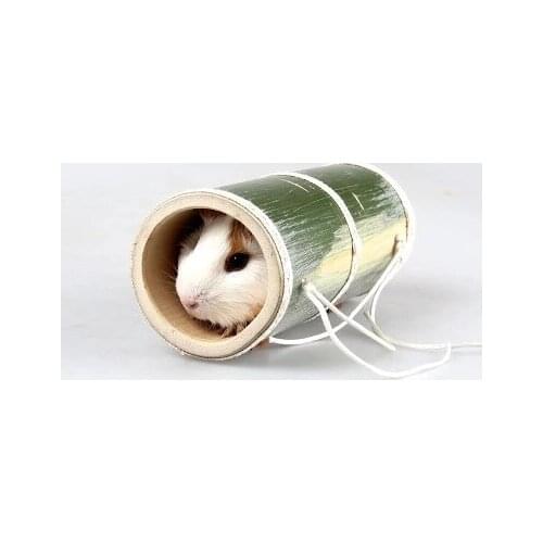 Dutch pig pipe small pet tunnel golden bear heat cooling cold bamboo tube summer bamboo wood products hamster single road toy