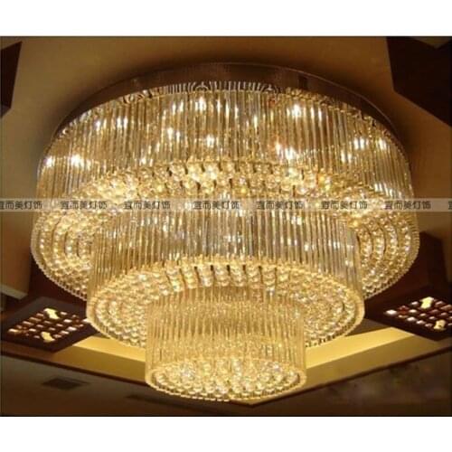 Hotel engineering light banquet hall crystal ceiling lamp living room hall light sales office sand table lighting