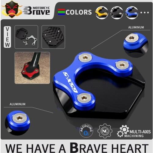 GSXS 750 /1000/1000F For SUZUKI GSXS750 2016-2020 GSXS1000 2015-2020 2019 2018 2017 CNC Side Stand Enlarge Extension Kickstand