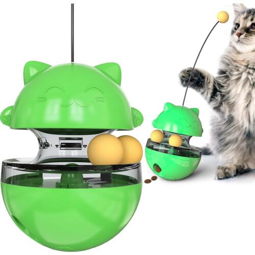 The toy of the cat food distribution toy shaking the toy ball, the interactive cat feeder, the gyro ball, the trick of the kitte