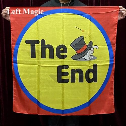 The End Silk (35 Inch) 88*88cm Magic Tricks 100% Silk Close Up Stage Show Ending Tricks Professional Magician Props