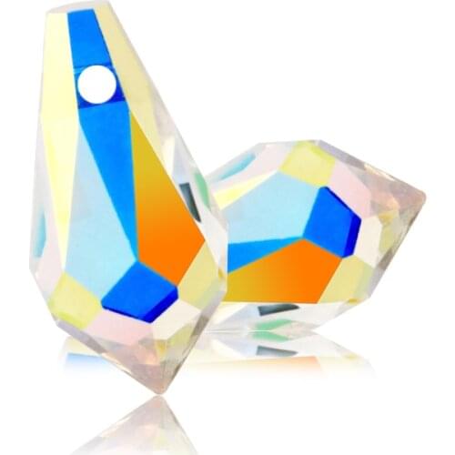 Beautiful Color Drop Shape Pedent Accessories Glass Rhinestones Clothing Garment Beads DIY Jewelry Making Decoration