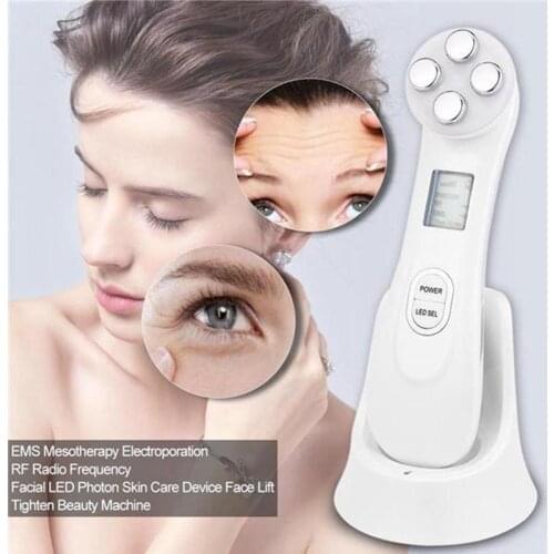 Mesotherapy Electroporation RF Radio Frequency LED Photon Face Lifting Tighten Wrinkle Removal Anti Aging Face Skin Care