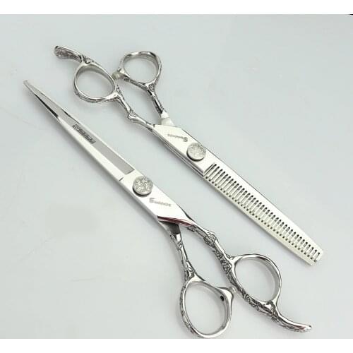 Scissors original professional hairdressing scissors thinning scissors 6.0 inch stainless steel exquisite non-slip cutting tool