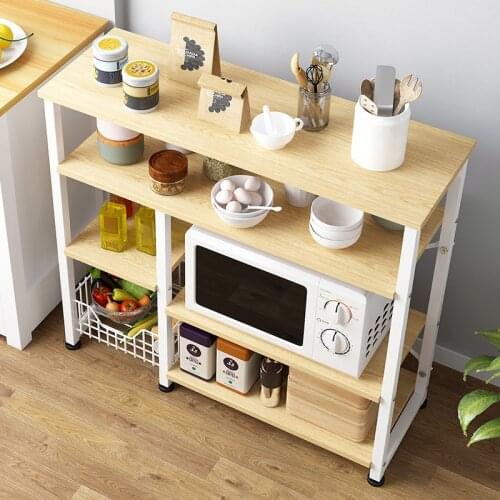 Shelf Home Kitchen Multi-layer Shelf Northern Europe Creative Grid Simple Modern Corner Space Floor Closet