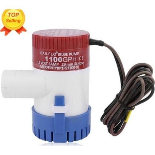 CM Bilge Pump 1100GPH DC 12V 24V Electric Water Pump For Aquario Submersible Seaplane Motor Homes Houseboat Boats cosy