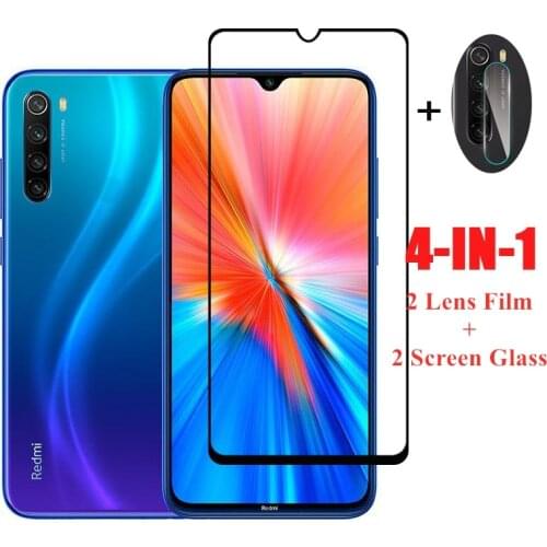 Full Glue Glass For Redmi Note 8 2021 Screen Protector Glass Redmi Note 8 2021 10 Pro 10S 9 8T Film For Redmi Note 8 2021 Glass