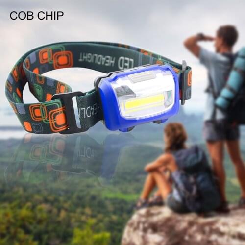 LED Flashlight Lamp Headlights COB Chip Lampe Torche Lantern Lighting for Outdoor Camping Tent Hiking Lights