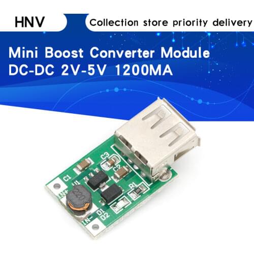 DC-DC 2V-5V to 5V 1200MA 1.2A Step-Up Booster USB Mobile Power Supply Module Lithium Battery Charger Board For Phone Camera