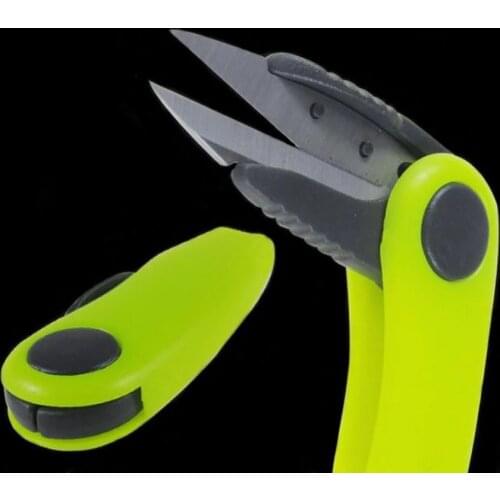 WALK FISH Shrimp-Shaped Stainless Steel Fish Use Scissors Accessories Folding Fishing Line Cut Clipper Fishing Scissor Tackle