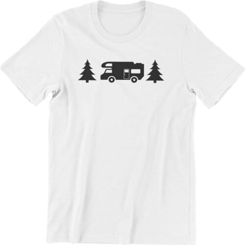 Westcreek The Car The Tree FUNNY RV Camper Games White Kawaii Tops 2021 90s Aesthetic For Boy Mens T-Shirts 108624