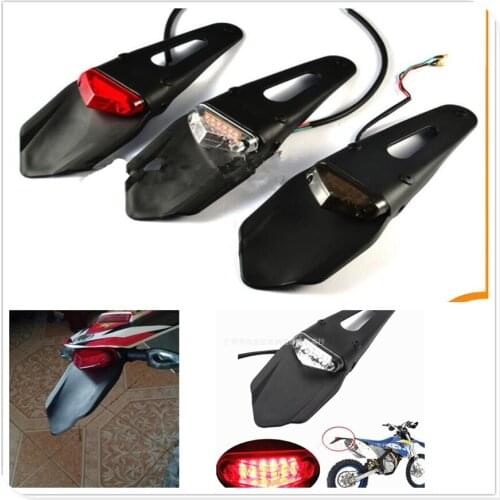 New Motorcycle dirtbike Fender Mudguard Brake Stop Rear Tail Light lamp for SUZUKI DRZ400E DRZ400S SM DR250R DJEBEL250XC 250SB