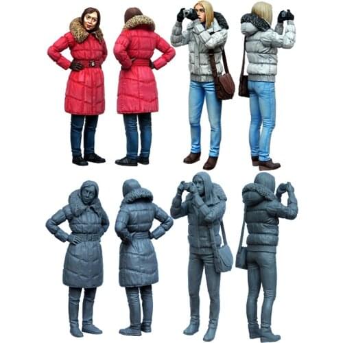 1/35 Girls, Resin Model Soldier GK, Unassembled and unpainted kit