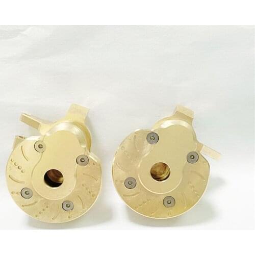 1 pair Brass Counterweight Steering Knuckle Cup Gear Cover for 1/10 Axial Capra 1.9UTB SCX10 III RC Car Accessories