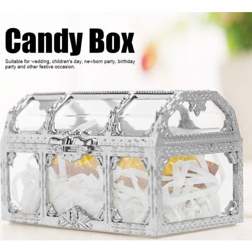 12pcs Hollow Candy Box Chocolates Container Ornamnet Gift Jar Decoration for Wedding PartySilver 7cm
