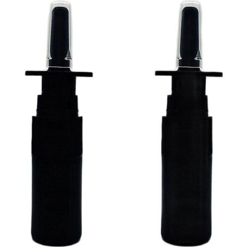 160pcs 5ml Refillable Black White Plastic Medical Nasal Spray Bottle Pump Sprayer Container Vial Pot for Water Wash Applications