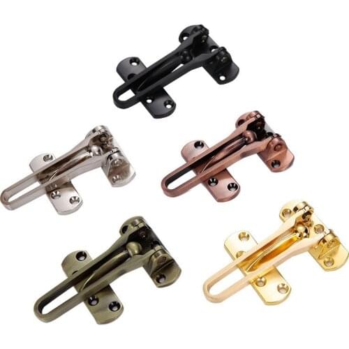 2pc Home Anti-theft Door Buckle Bedroom Kids Room Door Lock Safety Chain Hotel Anti-lock Buckle Insurance Door Bolt