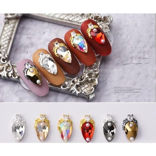 2019 10Pcs Bride 3d nail art decorations rhinestone New charm gliter crystal diamonds Stone strass jewelry accessoires Hot Sale