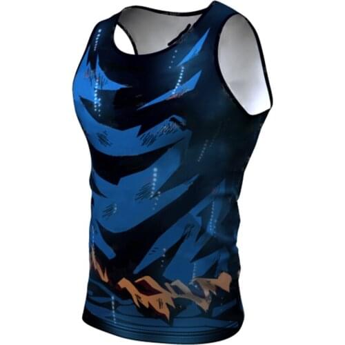 2021 Summer Style Mens Tank Tops 3D Print Anime Hero Academia Harajuku Cosplay A Bodybuilding Vest Sleeveless Tops Slim Fitness