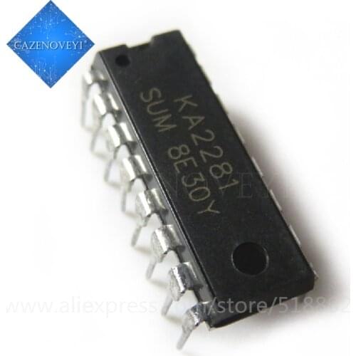 4pcs/lot KA2281 A2281 DIP-16 In Stock
