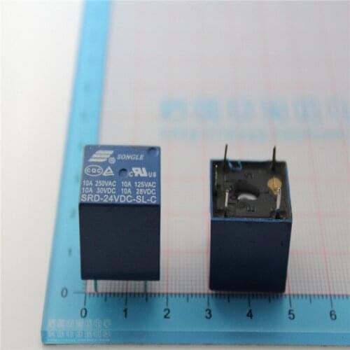 5x SONGLE Power Relay SRD-24VDC-SL-C T73 PCB Type 24V DC free shipping