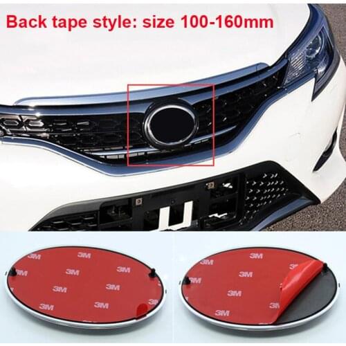 Car Styling Middle Front Grille Rear Trunk Emblem Modified Upgrade Logo Sticker for Camry Highlander IZOA RAV4 CHR