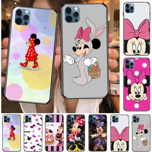 Alright Minnie Mouse Phone Cases cover For iphone 11 Pro Max case 12 8 7 6S XR PLUS X XS SE 2020 mini mobile cell shell funda ba