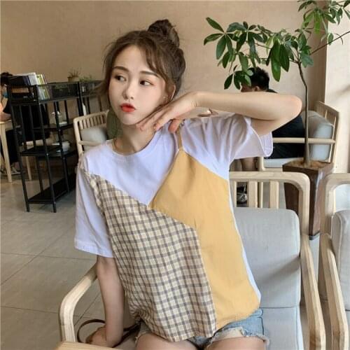 Cheap wholesale 2021 spring summer autumn new fashion casual woman t-shirt lady beautiful nice women Tops female Vy4754