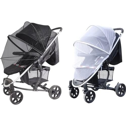 Baby Mosquito Net For Strollers Carriers Car Seats Foldable Two-way Zippered Mesh Mosquito Net Outgoing Stroller Proficient