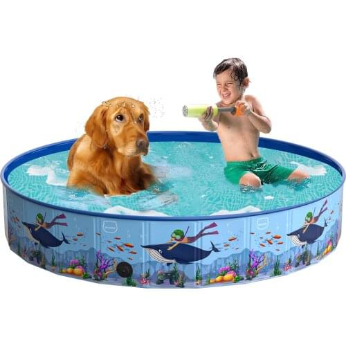 Swimming Pool Dogs Cats Bathtub Childrens Foldable Pool PVC Non-slip Detachable Portable Pet Suitable For Indoor And Outdoor