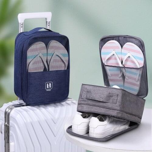 Travel Shoe Storage Bag Multifunctional Portable Organize Bag Trolley Case Hanging Bag Multi-Layer Cationic Shoe Bag