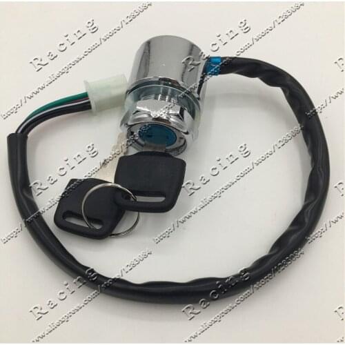 Mini Dirt Bike ATV 2 Gears 4 Wires Motorcycle Ignition Switch Key Lock Set