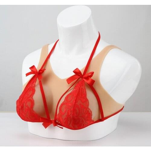 Cosplay Silicone Breast Male Dress Female Suit Cross-dressing Anchor Silicone Breast Breast for Corssdresser Queen