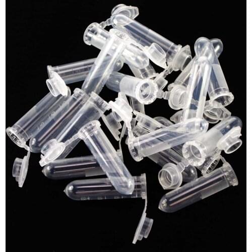 A Pack of 500pcs Scale line 2ml Laboratory Plastic Centrifuge tube Round bottom Vial Snap Cap EP Tube PCR Tube Sample Specimen