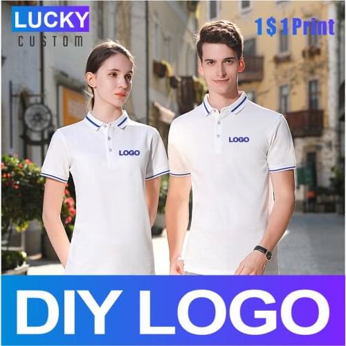 Summer Business Casual Short-Sleeved Polo Shirt Customized Embroidery Printing Company Logo High-Quality Fashion Lapel Top 4xl