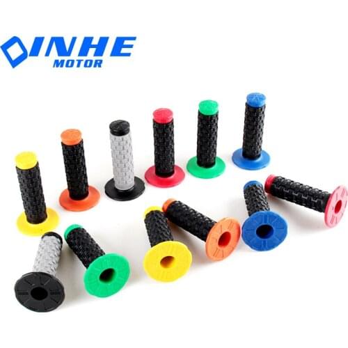 Motorcycle taper Grips motocross Grip Handle Bar DIRT PIT BIKE 7/8" HANDLEBAR RUBBER GEL Dual Density MX Grips