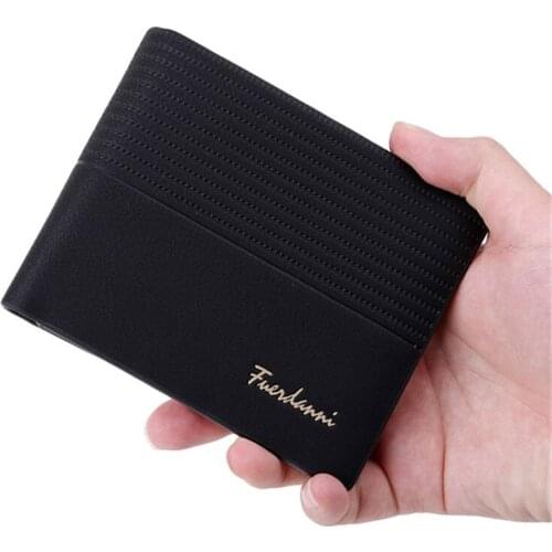 Top 2020 Vintage Men Leather Brand Luxury Wallet Short Slim Male Purses Money Clip Credit Card Id Holders Purses Wallet Male