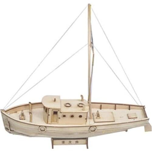 New 1:50 DIY Ship Assembly Model Wooden Sailboat Toys For Children Educational Toys Decoration Toy Gift