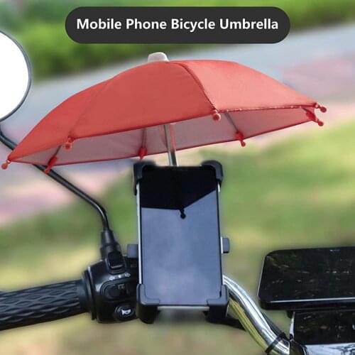 Mobile Phone Umbrella Motorcycle Stand Waterproof Windproof Prevent Sun Portable Mini Umbrella Riding