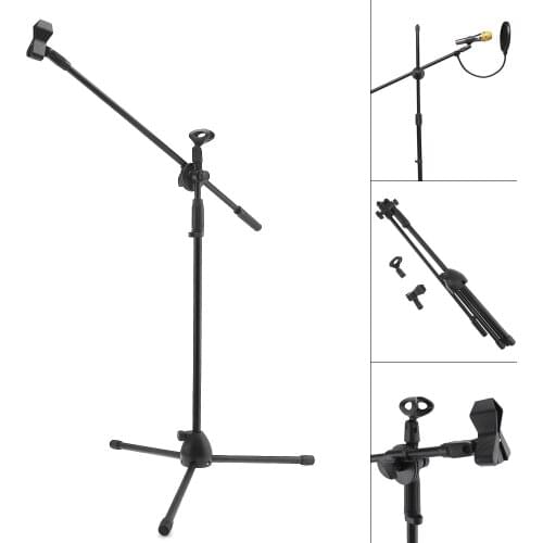 Professional Swing Boom Floor Metal Stand / Microphone Holder / Microphone Stand Adjustable Stage Tripod Microphone Accessories