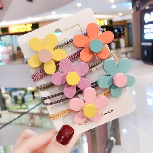 Simple Hair Elastic Hair Rubber Band Accessories Children Women Girls Kids Tie Hair Ring Rope Holder Scrunchies Headwear