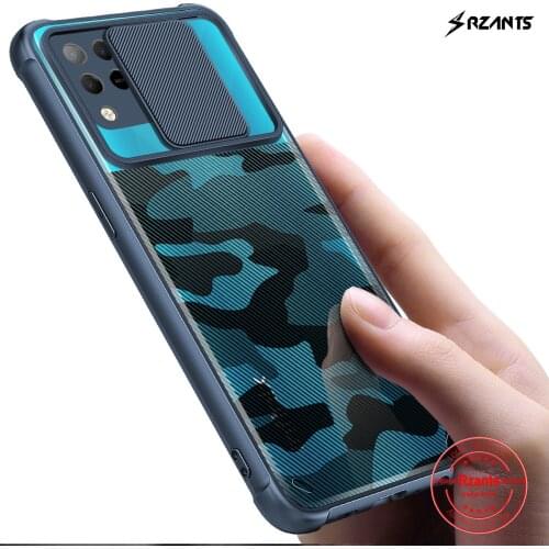 Rzants For Infinix Hot 10S Case Hard [Camouflage Lens] Lens Protect Slim Crystal Clear Cover