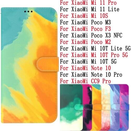 Sunjolly For XiaoMi Mi 11 10T Pro Lite 10S Note 10 Pro Poco M3 F3 M2 X3 NFC Case Cover coque Leather Flip Card Wallet Stand