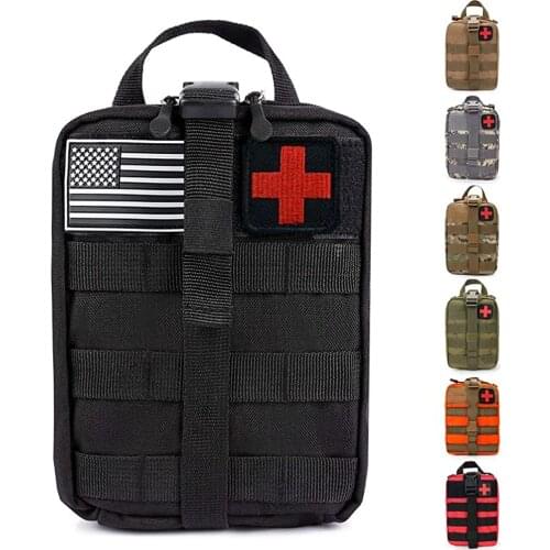 Tactical MOLLE Medical First Aid IFAK Lifesaving Pouch,Outdoor Medical Package,Mountaineering/Climbing Rescue Tools Package