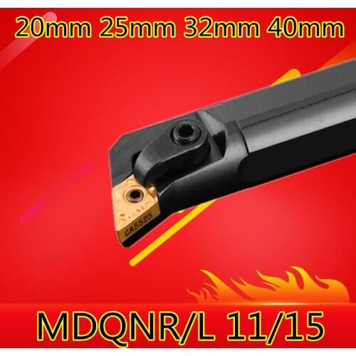 Angle 107.5 1PCS S20R-MDQNR11 S25S-MDQNR15 S32T-MDQNR15 S40T-MDQNR15 MDQNL15 20mm 25mm 32mm Right/Left CNC Turning Lathe tools
