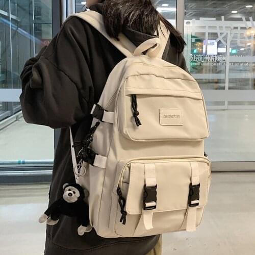 High-capacity Ins Womens Backpack for Girls Boys Cute High School Bags for Teens New Waterproof Women Backpacks Mochila 50