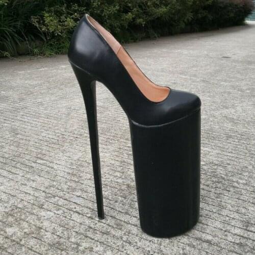11.7" Women Extreme High Heels Round Toe Platform Stiletto Shoes Nightclub Pumps Custom Made Colors